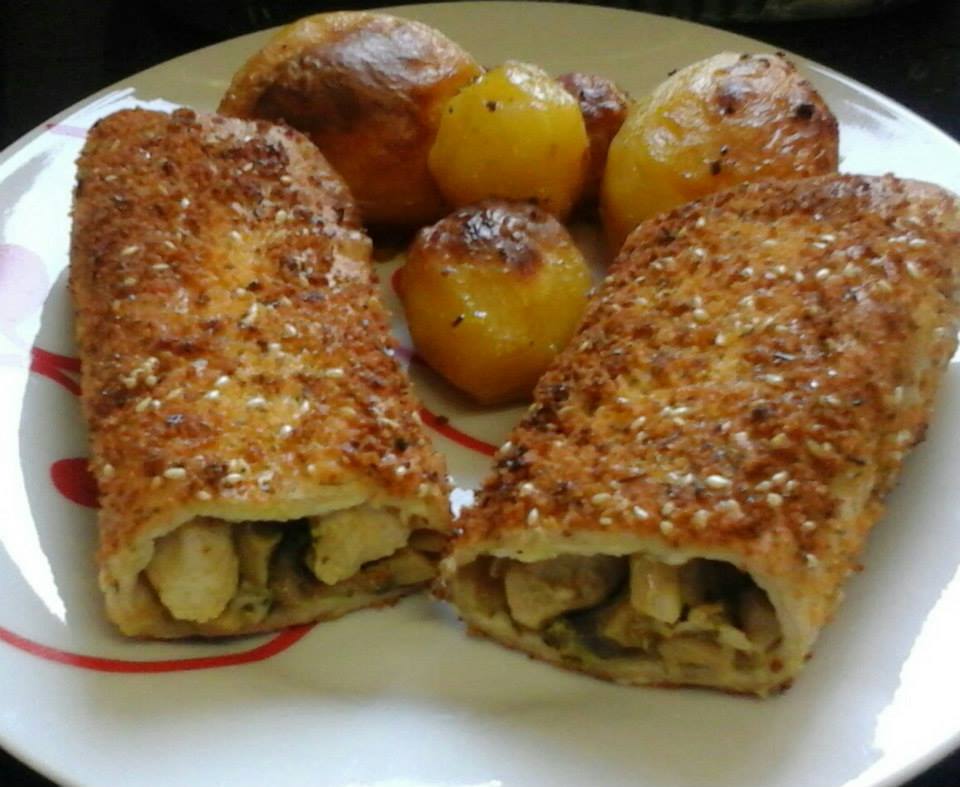 טורטיות במילוי חזה עוף ופטריות