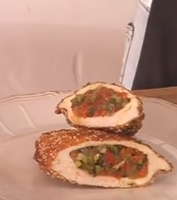 חזה עוף ממולא בירקות מוקפצים (פופייט)