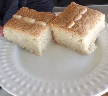 עוגת סולת טורקית חלבית