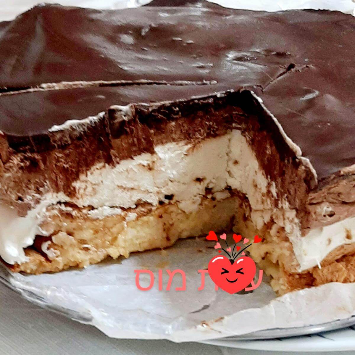 עוגת מוס שכבות לפסח