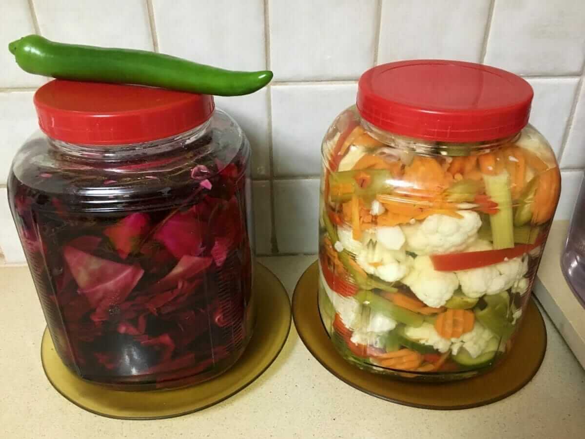 ירקות מוחמצים מתכון