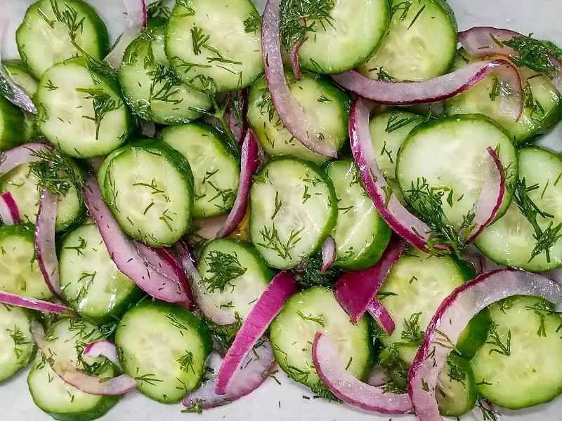 סלט מלפפונים נוסטלגי מתכון נדיר