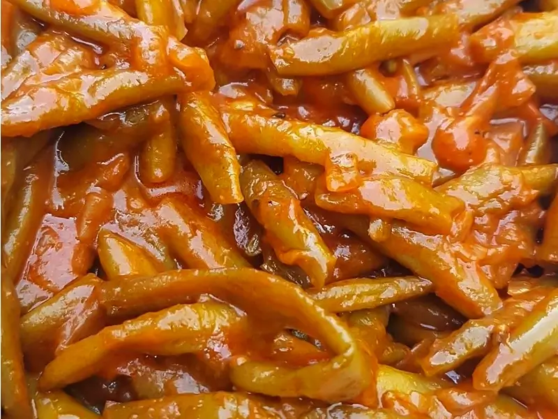 שעועית ירוקה ברוטב עגבניות מתכון מעלף