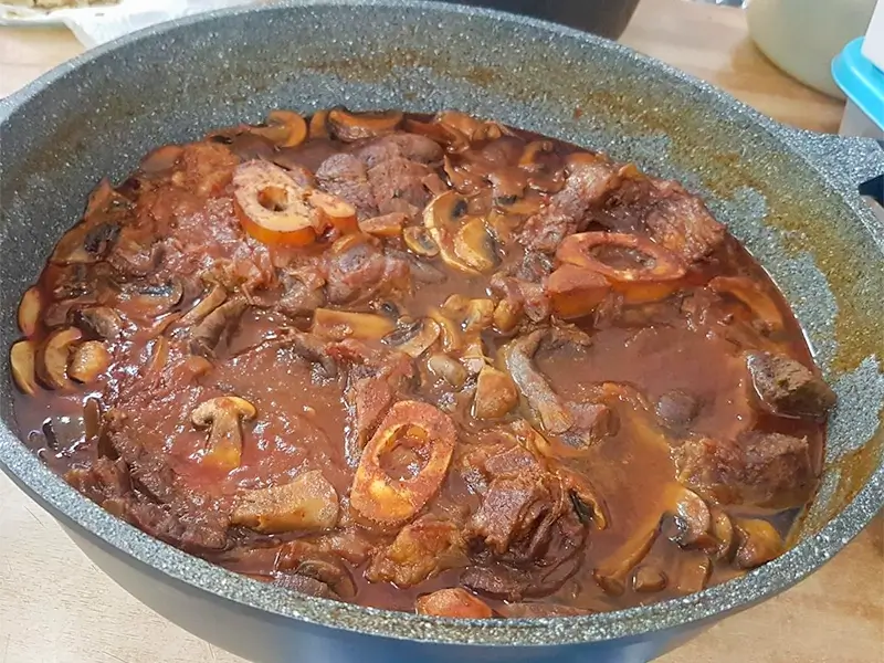 אוסובוקו מתכון ומושלם עם פטריות